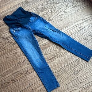 AG Adriano Goldschmeid pregnancy maternity skinny jeans light wash size 25 EUC